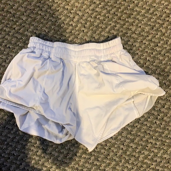White lulu hotty hot shorts